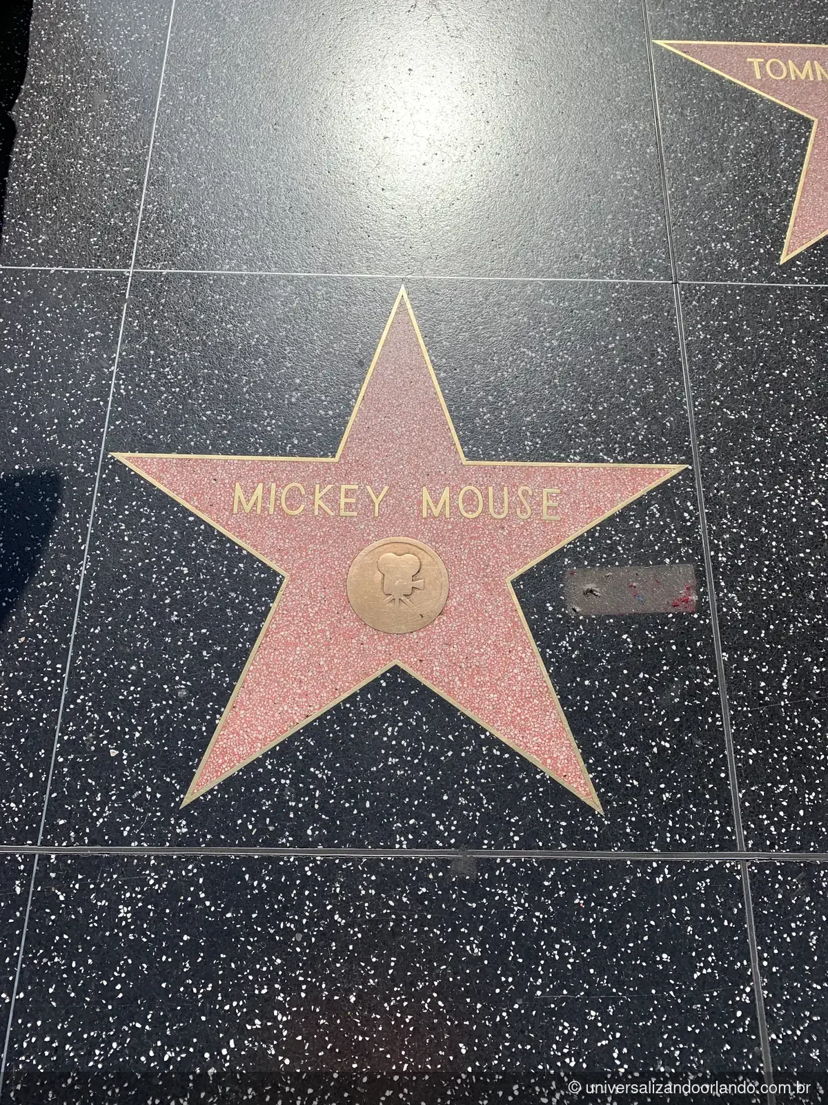 Estrela do Mickey Mouse na Calçada da Fama, no Hollywood Boulevard