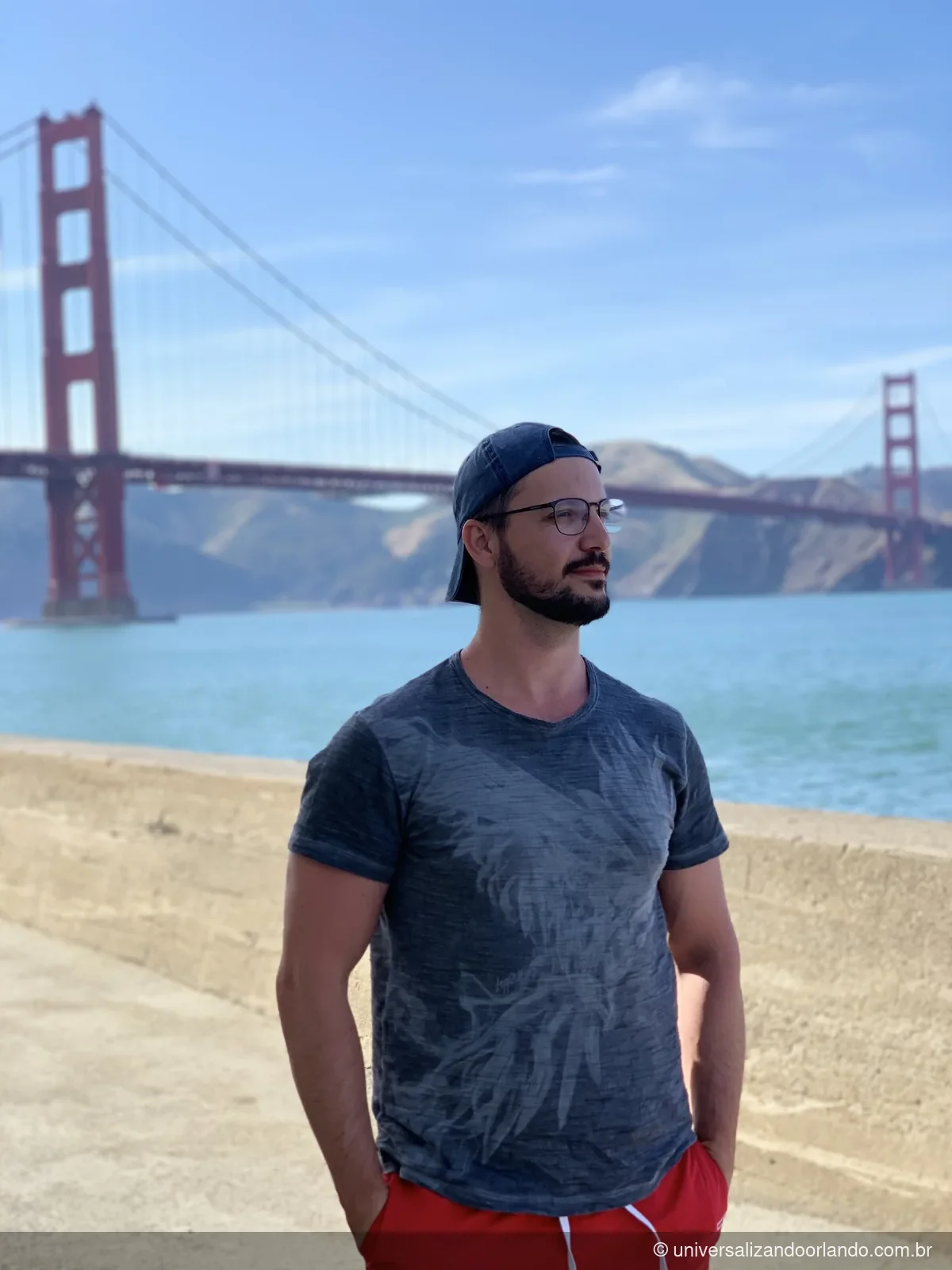 A ponte Golden Gate vista de perto, uma das coisas de San Francisco de graça