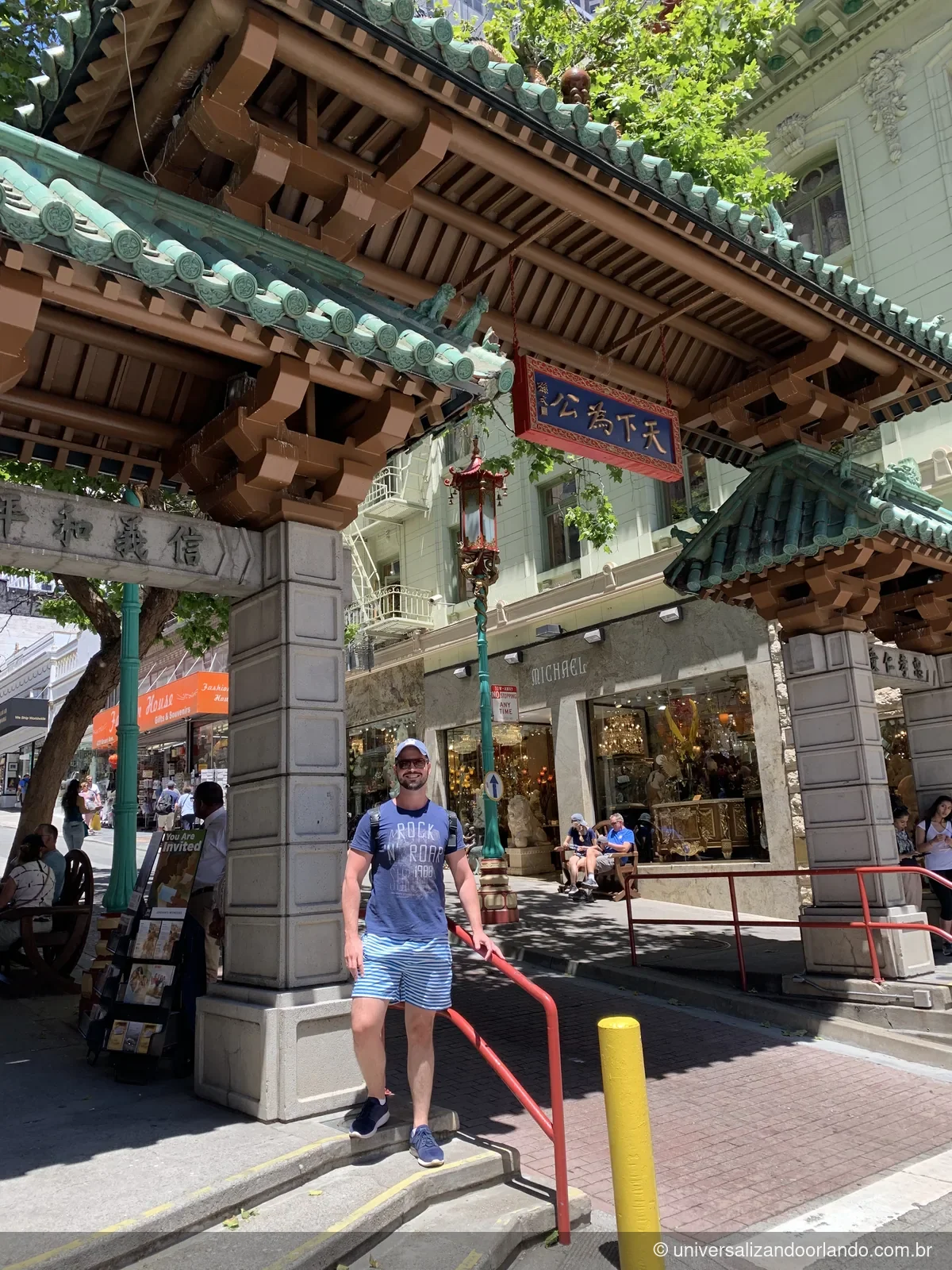 O Dragon Gate, portal de entrada da Chinatown de San Francisco
