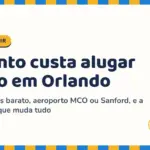 Capa do guia sobre quanto custa alugar carro em Orlando